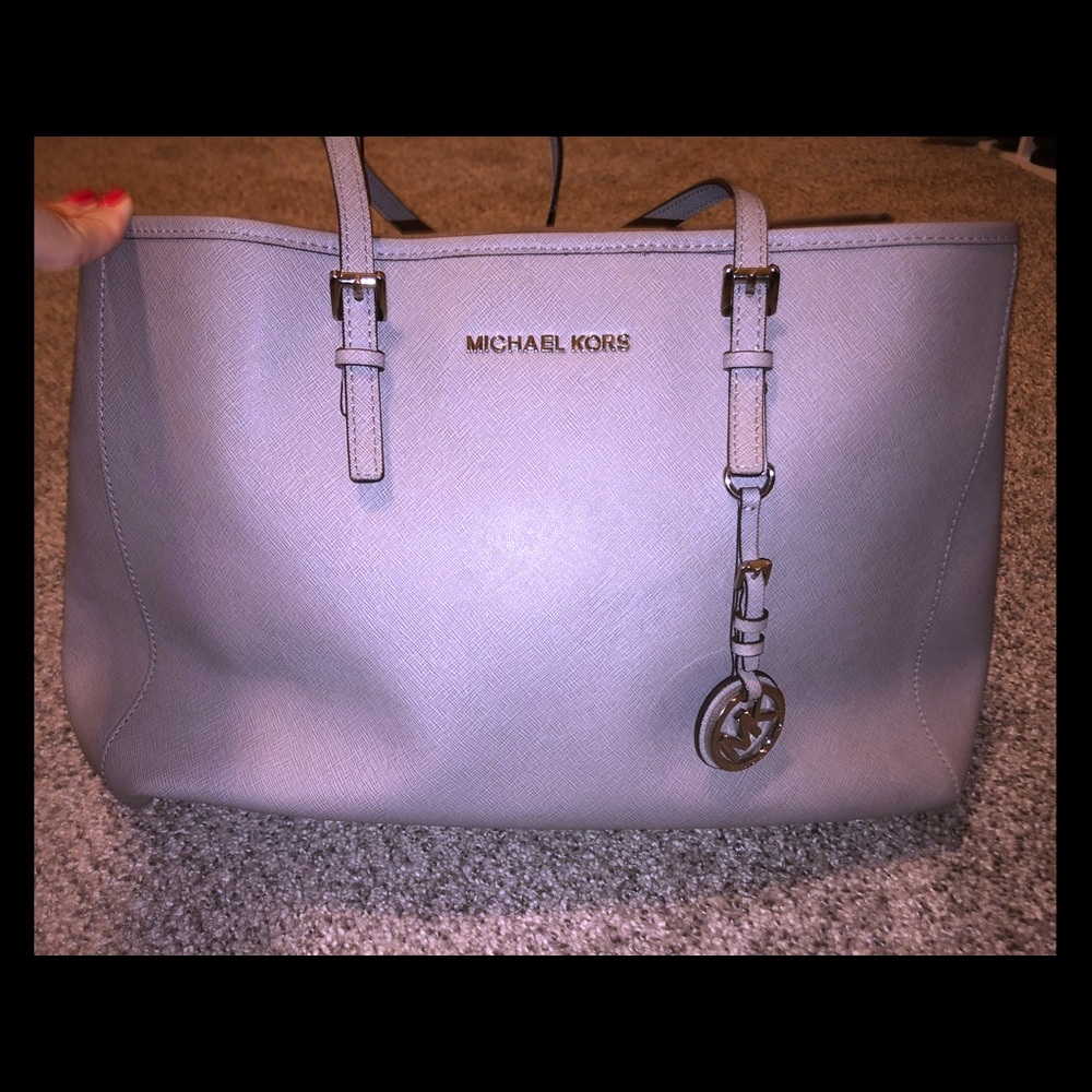 Michael Kors Purse- Grey, large.
